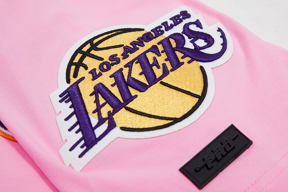 NBA LOS ANGELES LAKERS CLASSIC CHENILLE MEN'S SJ TEE (PINK) - Image 6