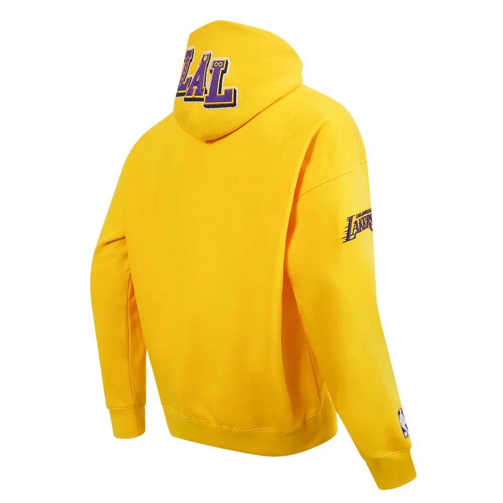 NBA LOS ANGELES LAKERS CITY SIGNATURE M DROP SHOULDER FLC PO HOODIE (YELLOW) - Image 4