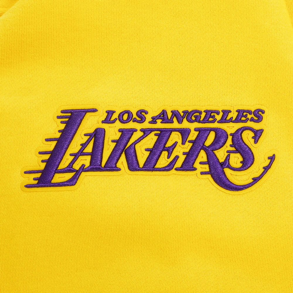 NBA LOS ANGELES LAKERS CITY SIGNATURE M DROP SHOULDER FLC PO HOODIE (YELLOW) - Image 6