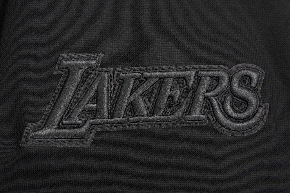 NBA LOS ANGELES LAKERS NEUTRAL DROP SHOULDER FLEECE CREWNECK (BLACK) - Image 8