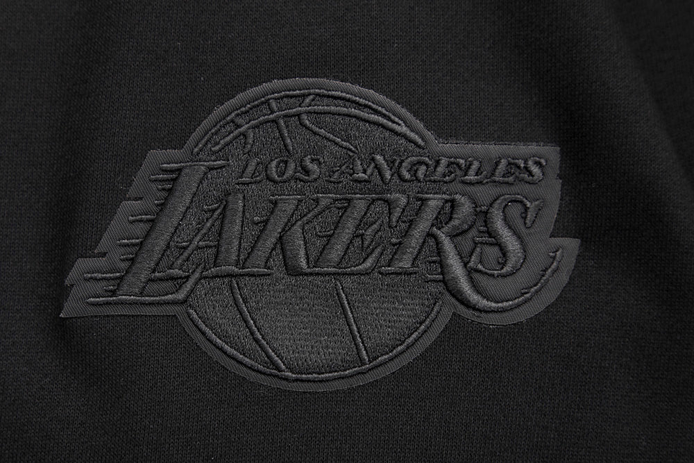 NBA LOS ANGELES LAKERS NEUTRAL DROP SHOULDER FLEECE CREWNECK (BLACK) - Image 9