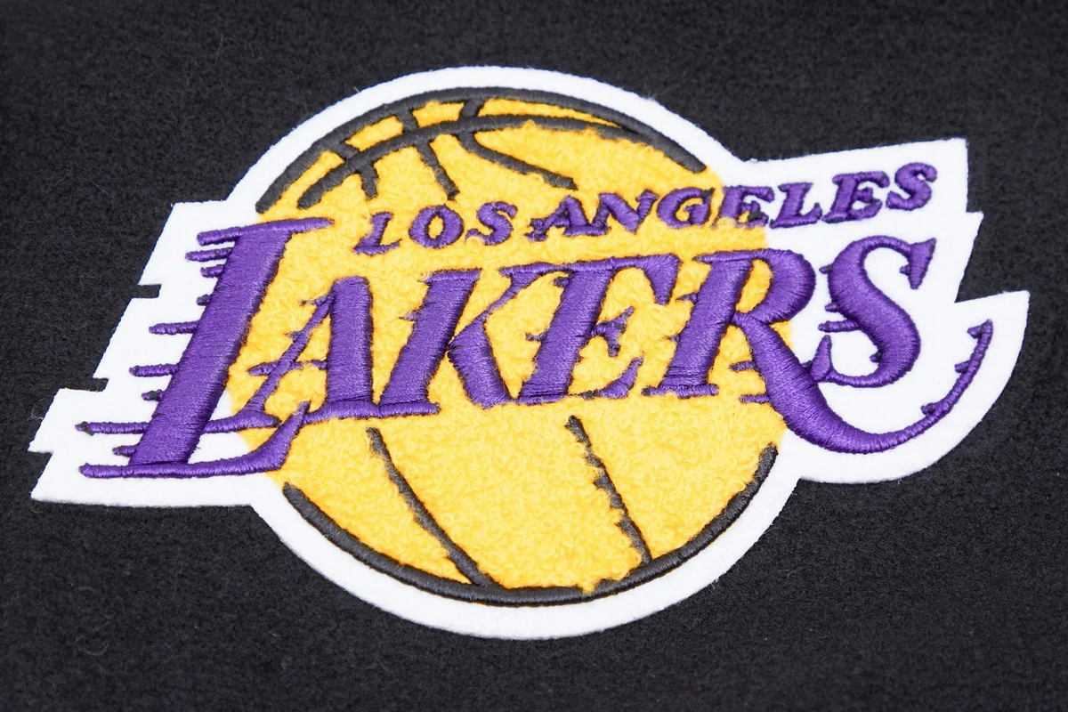 NBA LOS ANGELES LAKERS CLASSIC WOOL MEN'S VARSITY JACKET (BLACK) - Image 6