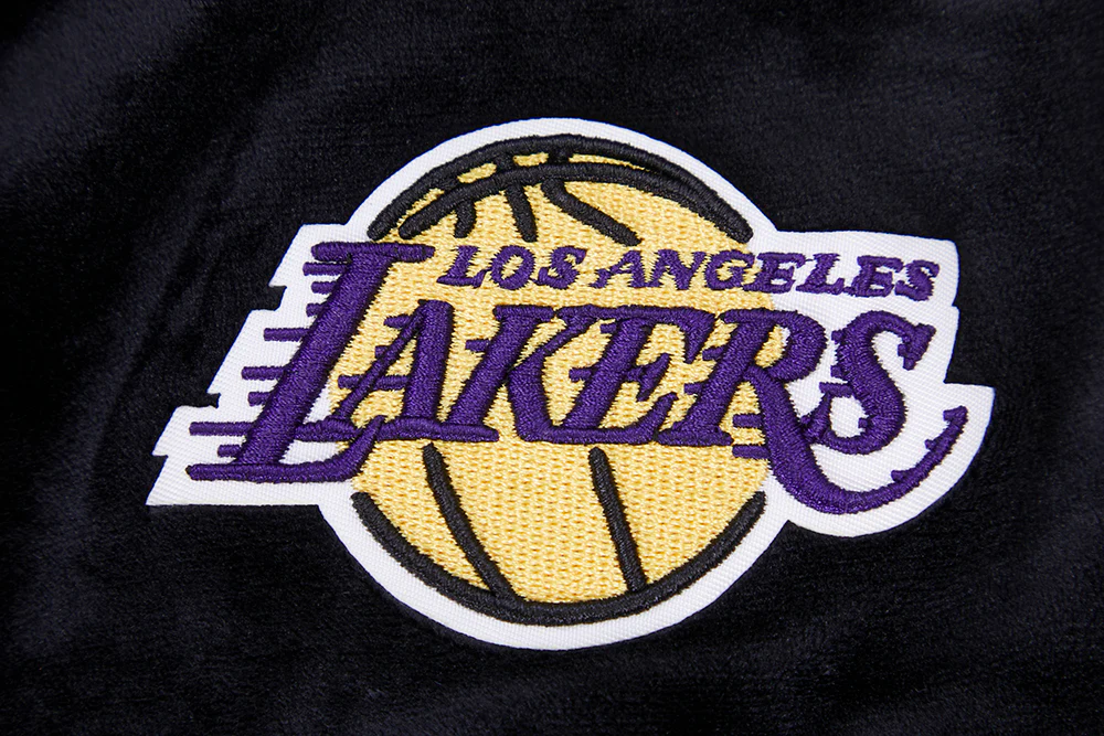 NBA LOS ANGELES LAKERS CLASSIC WOMEN'S VELOUR JOGGER (BLACK) - Image 6