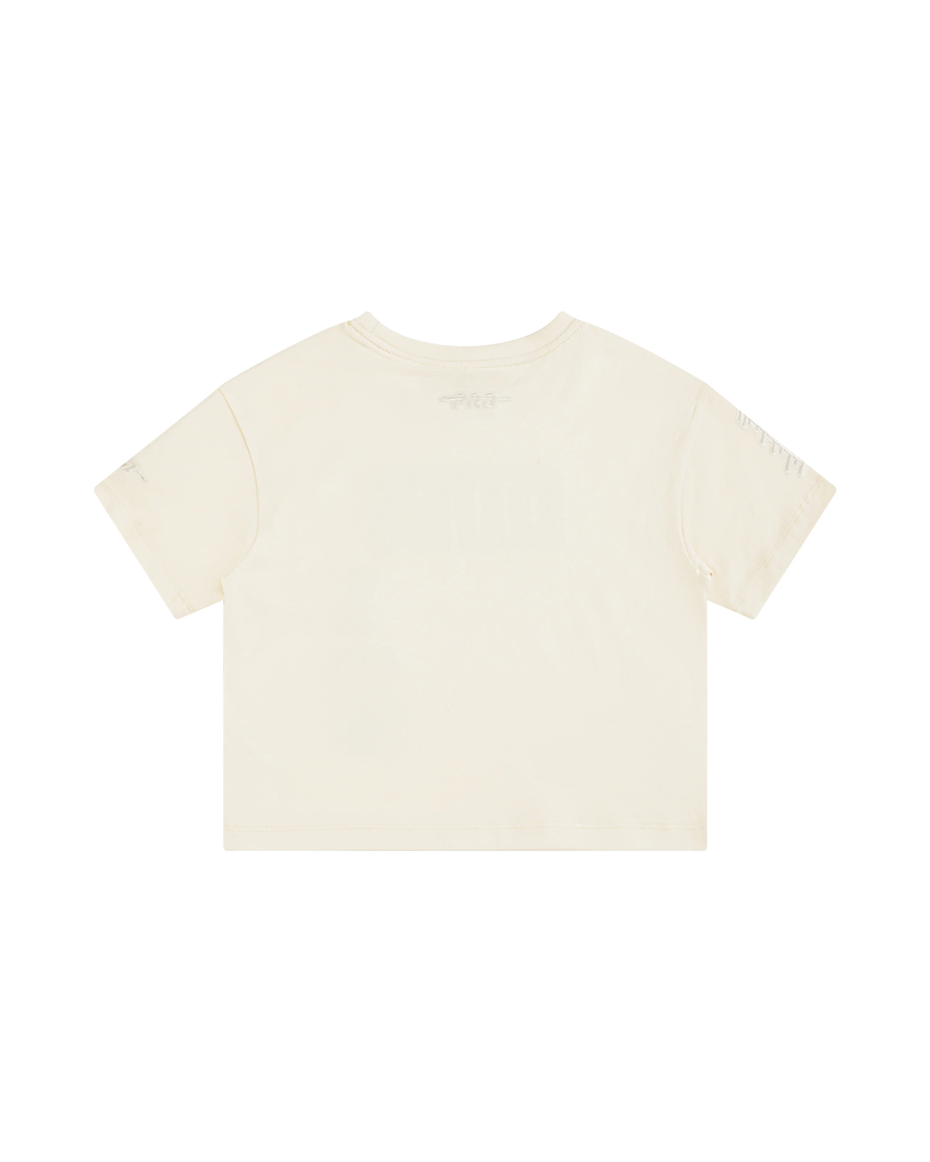 NBA LOS ANGELES LAKERS NEUTRAL LITTLE GIRLS SHORT SLEEVE BOXY TEE (EGGSHELL) - Image 2
