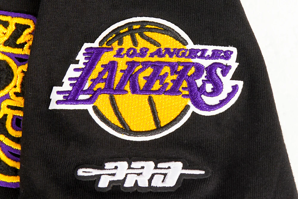 NBA LOS ANGELES LAKERS CLASSIC TODDLER BOYS SHORT SLEEVE STRIPED RIB TEE (BLACK/PURPLE) - Image 7