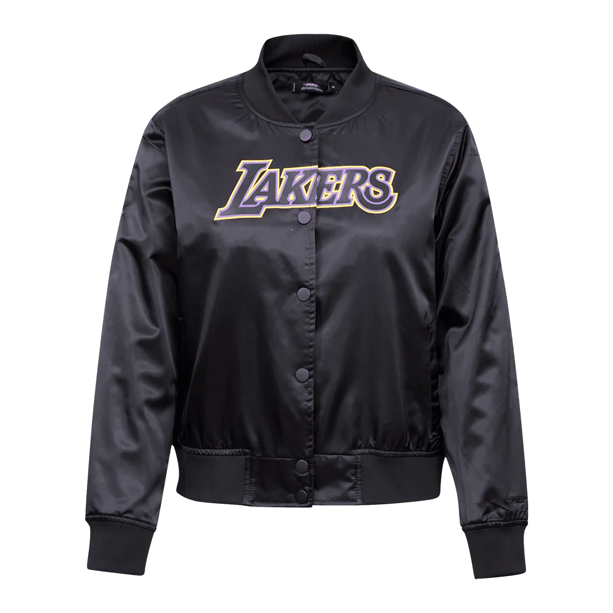 NBA LOS ANGELES LAKERS CLASSIC WOMEN'S SATIN JACKET (BLACK)