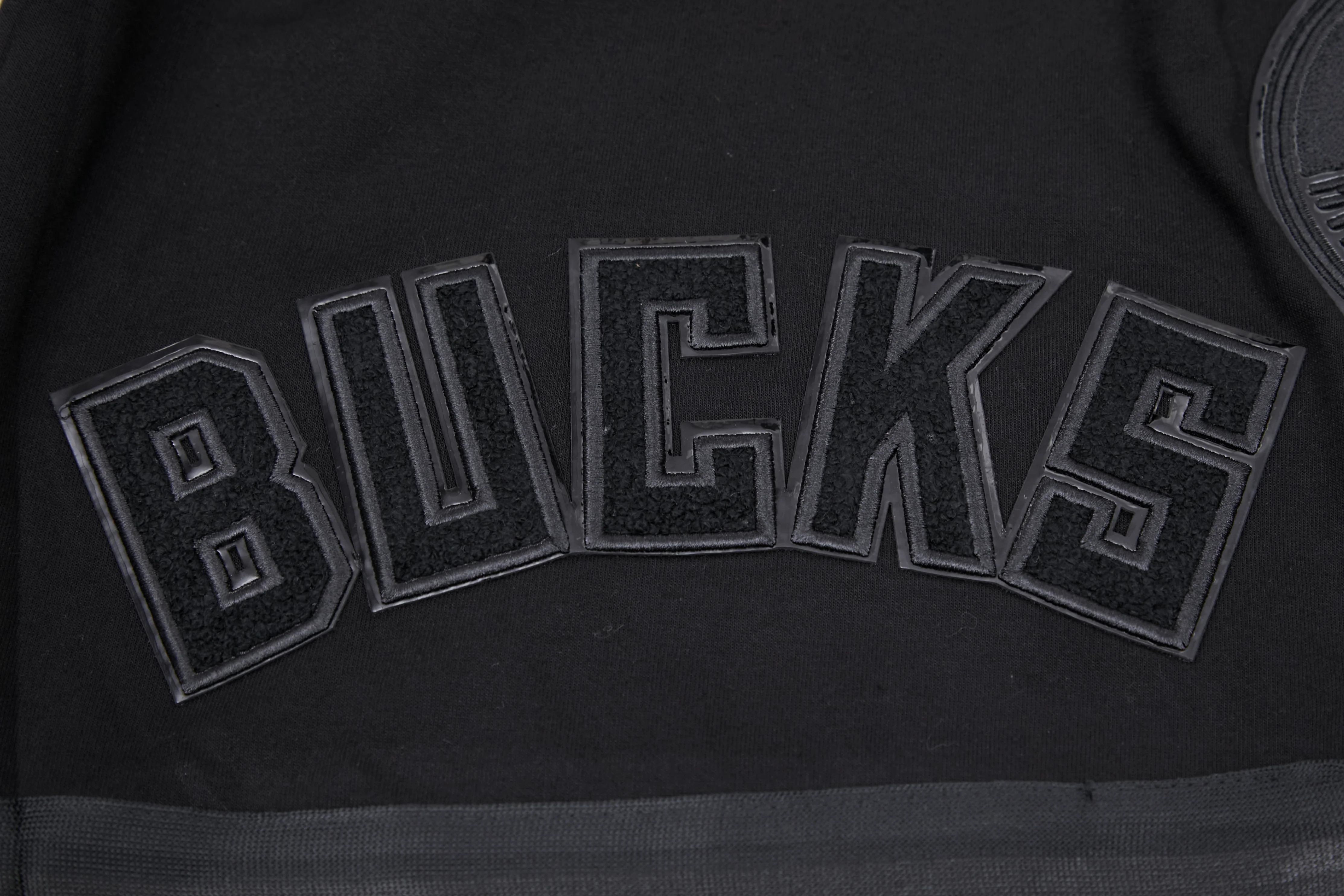 NBA MILWAUKEE BUCKS TRIPLE BLACK PRO TEAM MEN'S SHORT (BLACK) - Image 11
