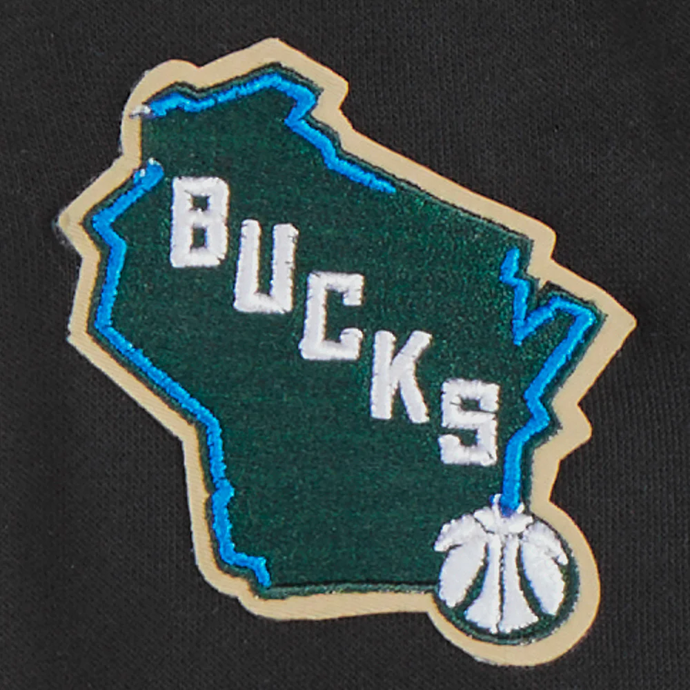NBA MILWAUKEE BUCKS CLASSIC TODDLER BOYS FLEECE PULLOVER HOODIE (BLACK) - Image 6