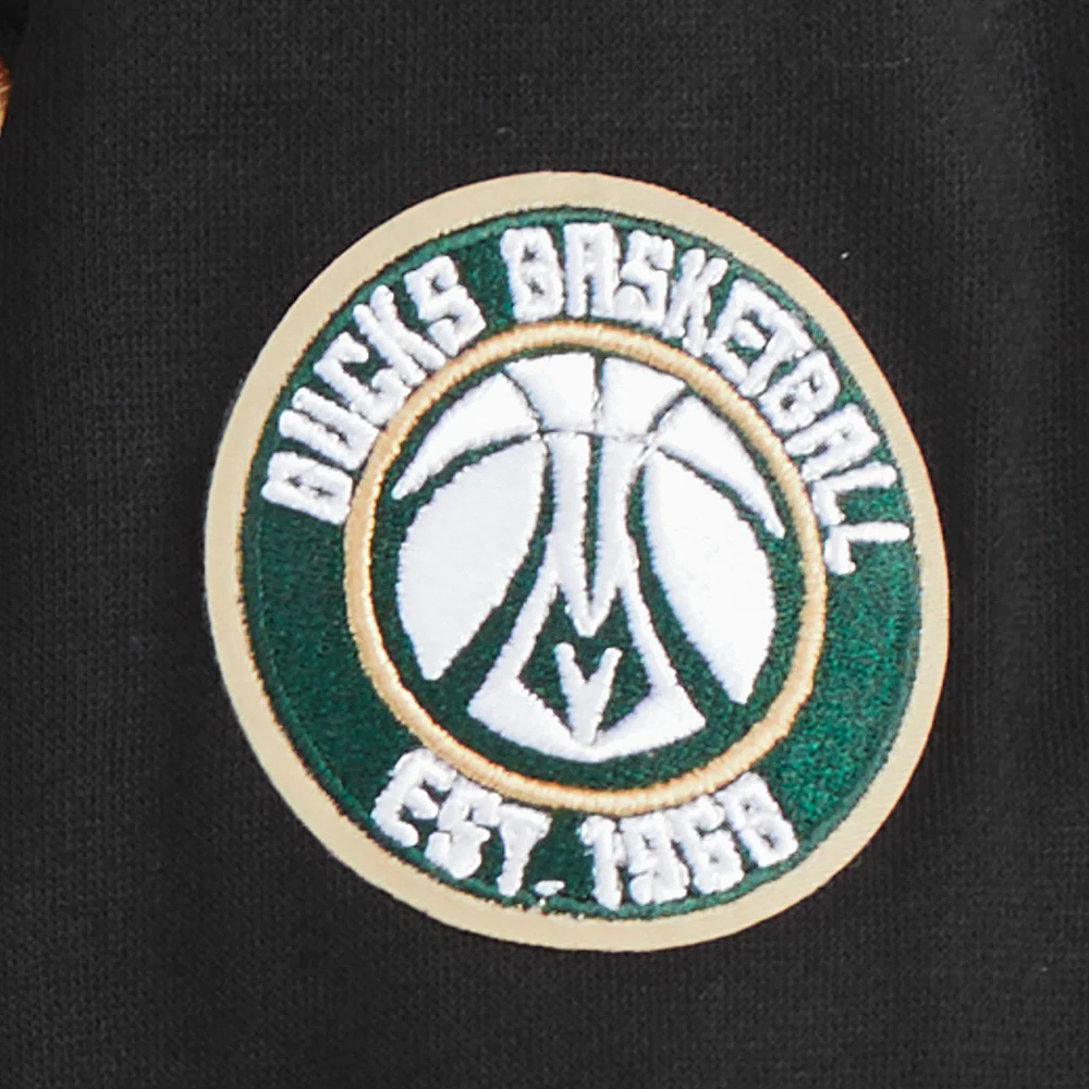 NBA MILWAUKEE BUCKS CLASSIC TODDLER BOYS FLEECE PULLOVER HOODIE (BLACK) - Image 7