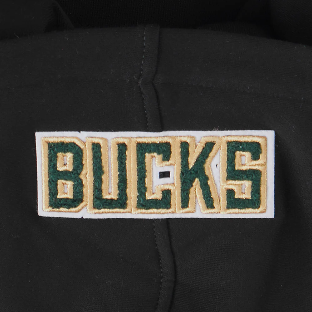 NBA MILWAUKEE BUCKS CLASSIC TODDLER BOYS FLEECE PULLOVER HOODIE (BLACK) - Image 8