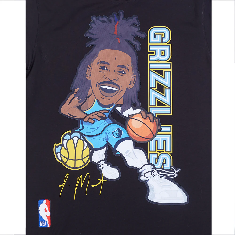 NBA MEMPHIS GRIZZLIES JA MORANT #12 DRIVE MEN'S TEE (BLACK) - Image 5