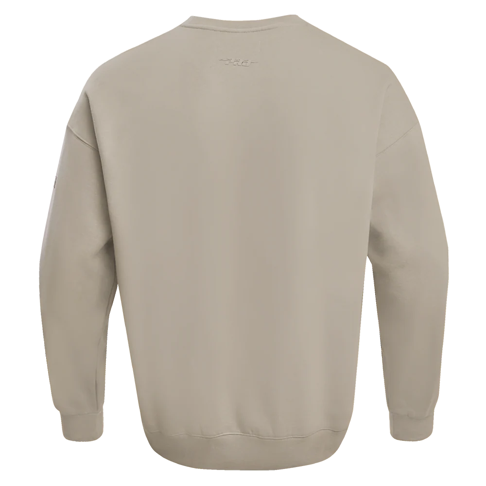 NBA MEMPHIS GRIZZLIES NEUTRAL DROP SHOULDER FLEECE CREWNECK (TAUPE) - Image 6
