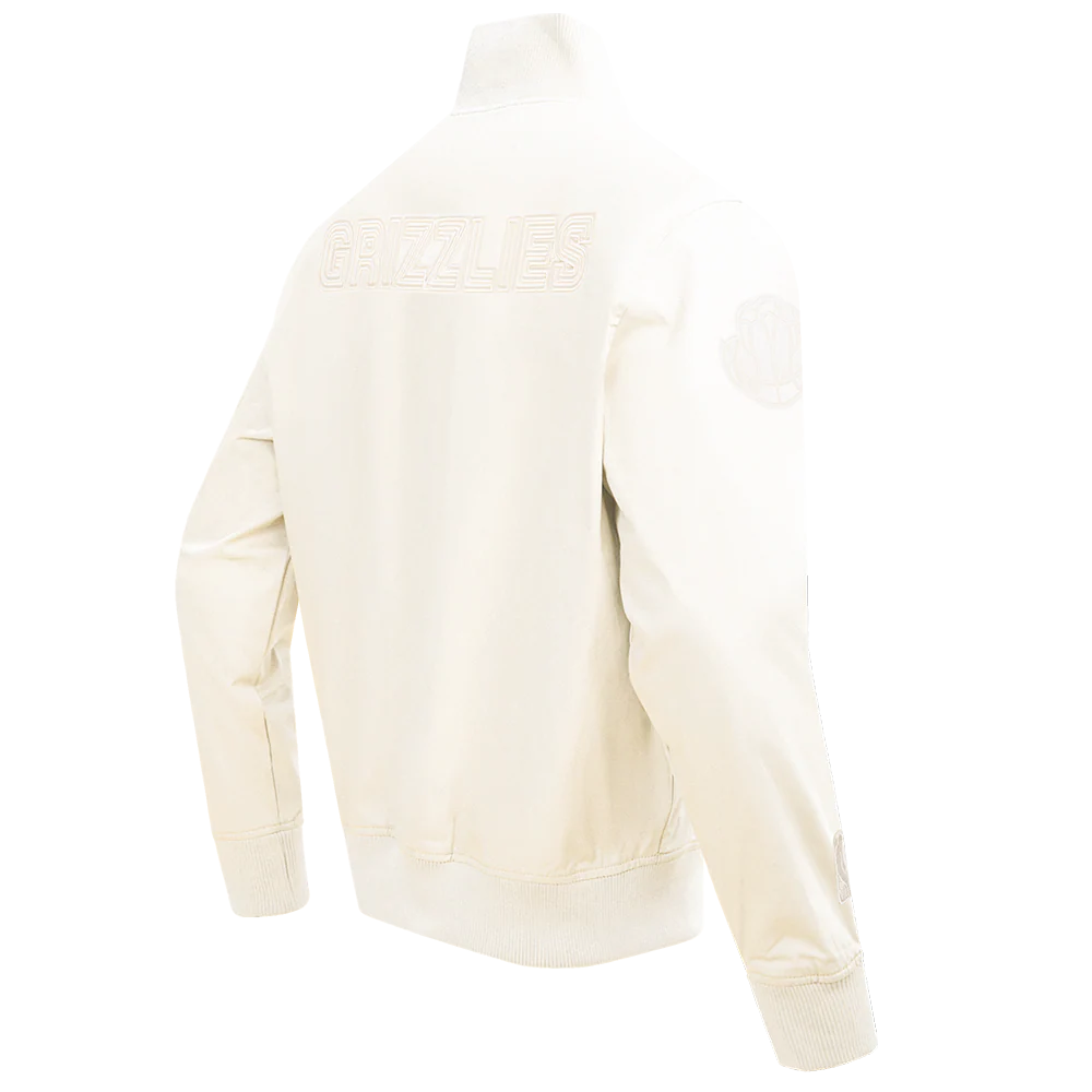 NBA MEMPHIS GRIZZLIES NEUTRAL TWILL JACKET (EGGSHELL) - Image 10