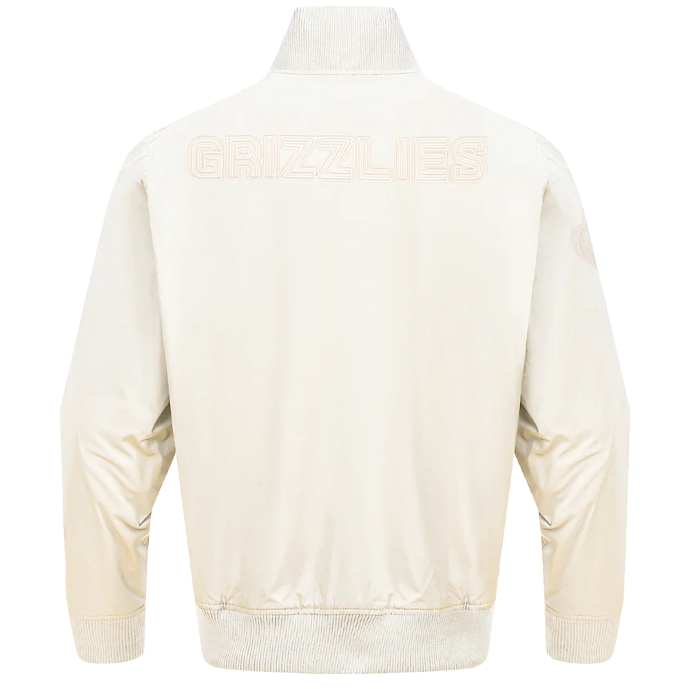 NBA MEMPHIS GRIZZLIES NEUTRAL TWILL JACKET (EGGSHELL) - Image 11