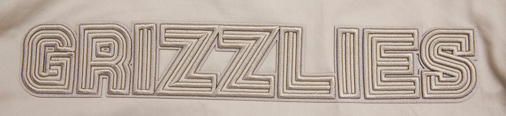 NBA MEMPHIS GRIZZLIES NEUTRAL TWILL JACKET (TAUPE) - Image 5