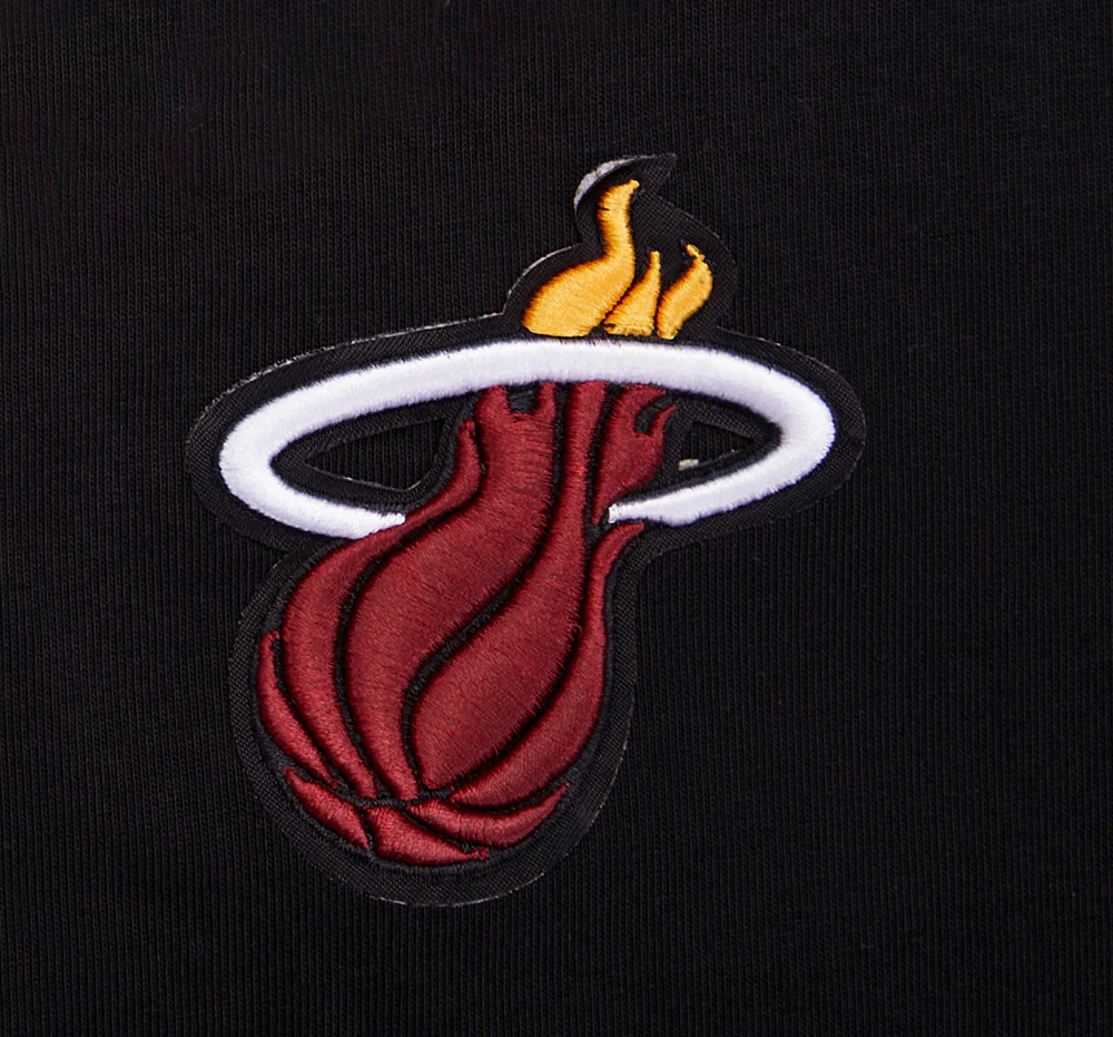 NBA MIAMI HEAT SCRIPT TAIL WOMEN'S SINGLE JERSEY BOXY TEE (BLACK) - Image 6