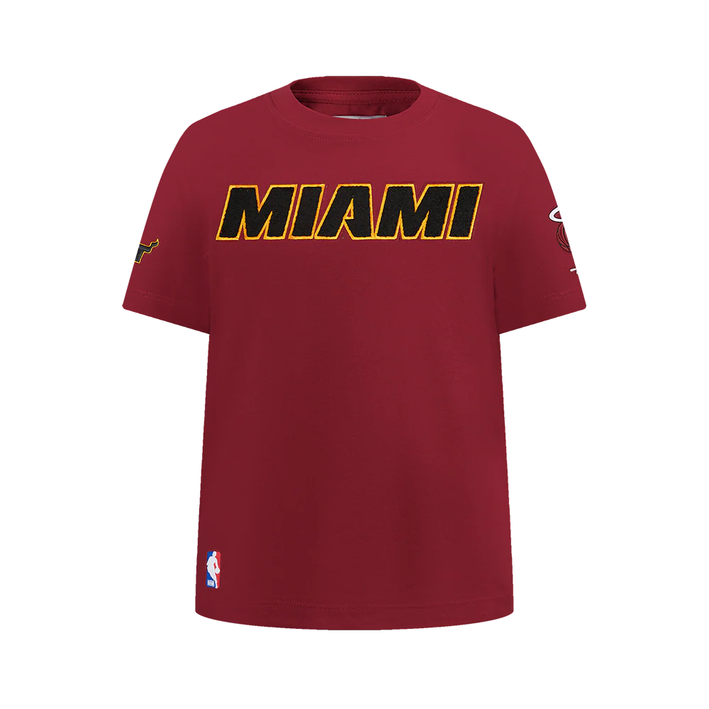 NBA MIAMI HEAT CLASSIC BIG BOY'S SJ TEE (CARDINAL RED)