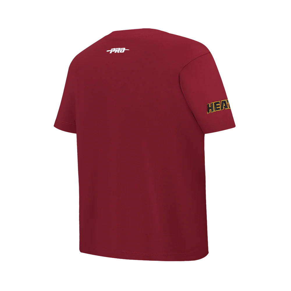 NBA MIAMI HEAT CLASSIC BIG BOY'S SJ TEE (CARDINAL RED) - Image 4