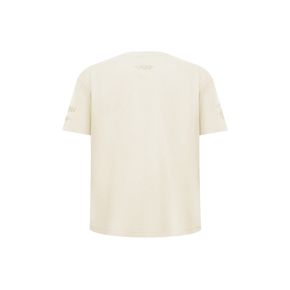 NBA MIAMI HEAT NEUTRAL LITTLE BOYS SHORT SLEEVE TEE (EGGSHELL) - Image 3