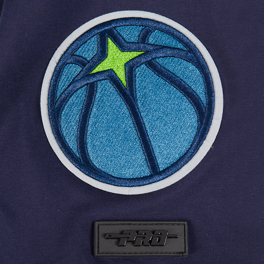 NBA MINNESOTA TIMBERWOLVES CLASSIC CHENILLE MEN'S TEE (MIDNIGHT NAVY) - Image 7
