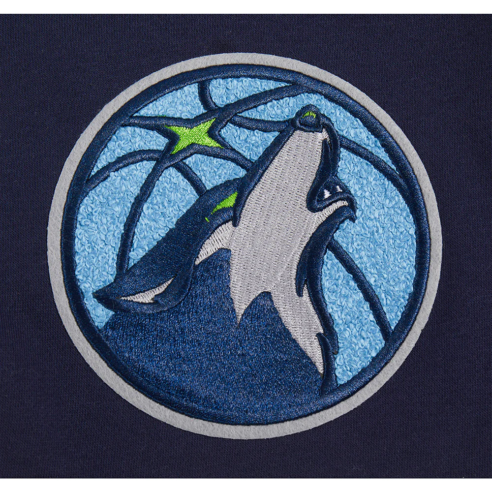 NBA MINNESOTA TIMBERWOLVES CLASSIC BIG BOY'S FLC 2.0 SHORT (MIDNIGHT NAVY) - Image 5