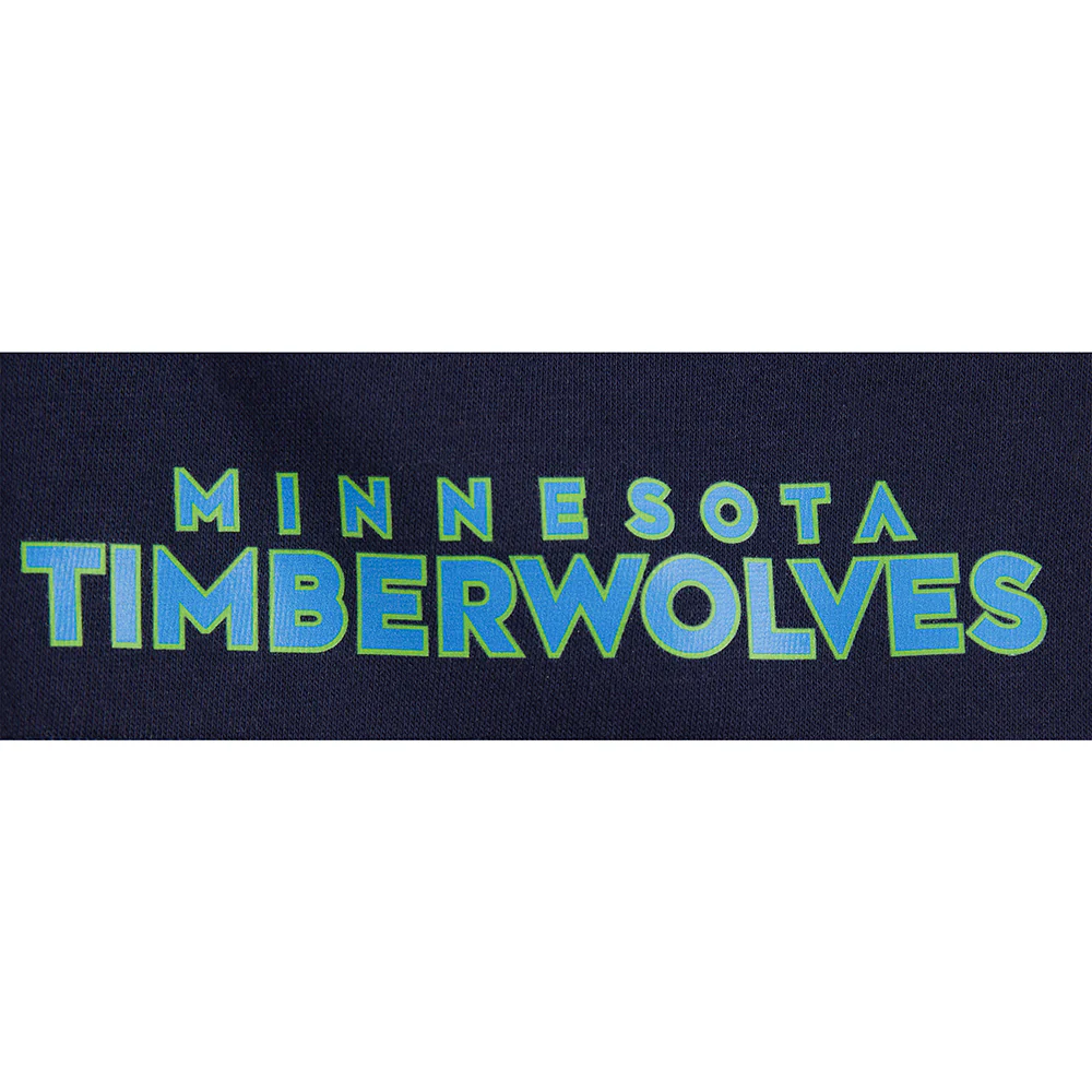 NBA MINNESOTA TIMBERWOLVES CLASSIC BIG BOY'S FLC 2.0 SHORT (MIDNIGHT NAVY) - Image 6