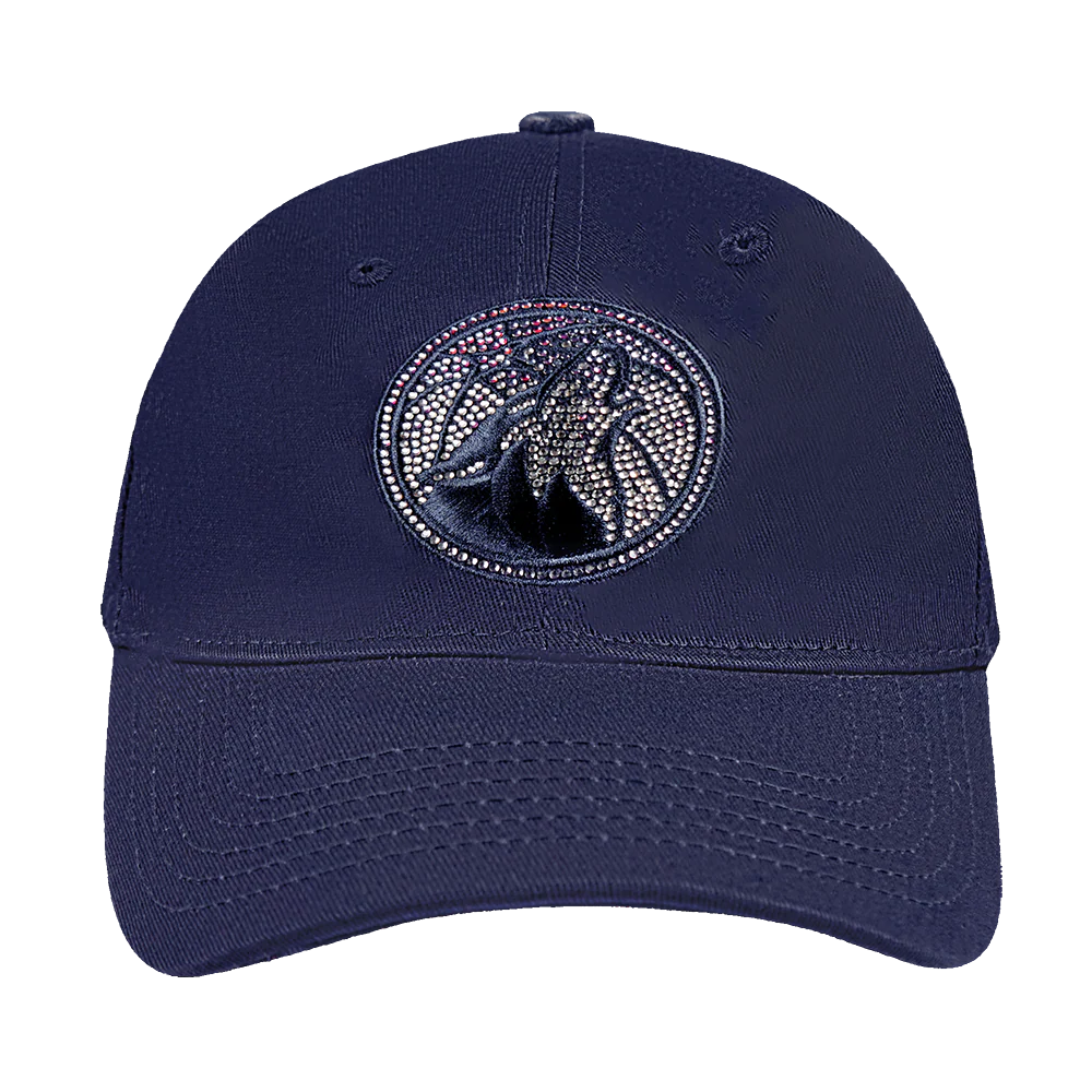 NBA MINNESOTA TIMBERWOLVES JEWELS WOMEN'S DAD HAT (MIDNIGHT NAVY)