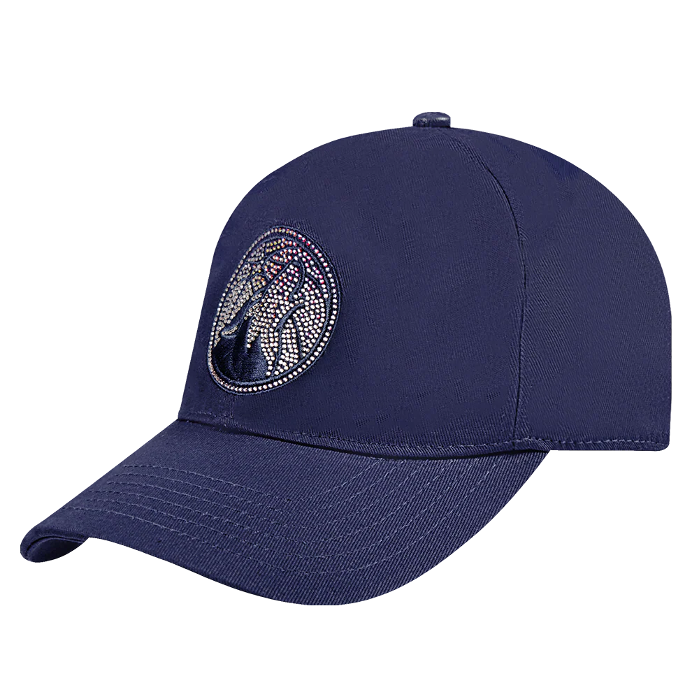 NBA MINNESOTA TIMBERWOLVES JEWELS WOMEN'S DAD HAT (MIDNIGHT NAVY) - Image 2