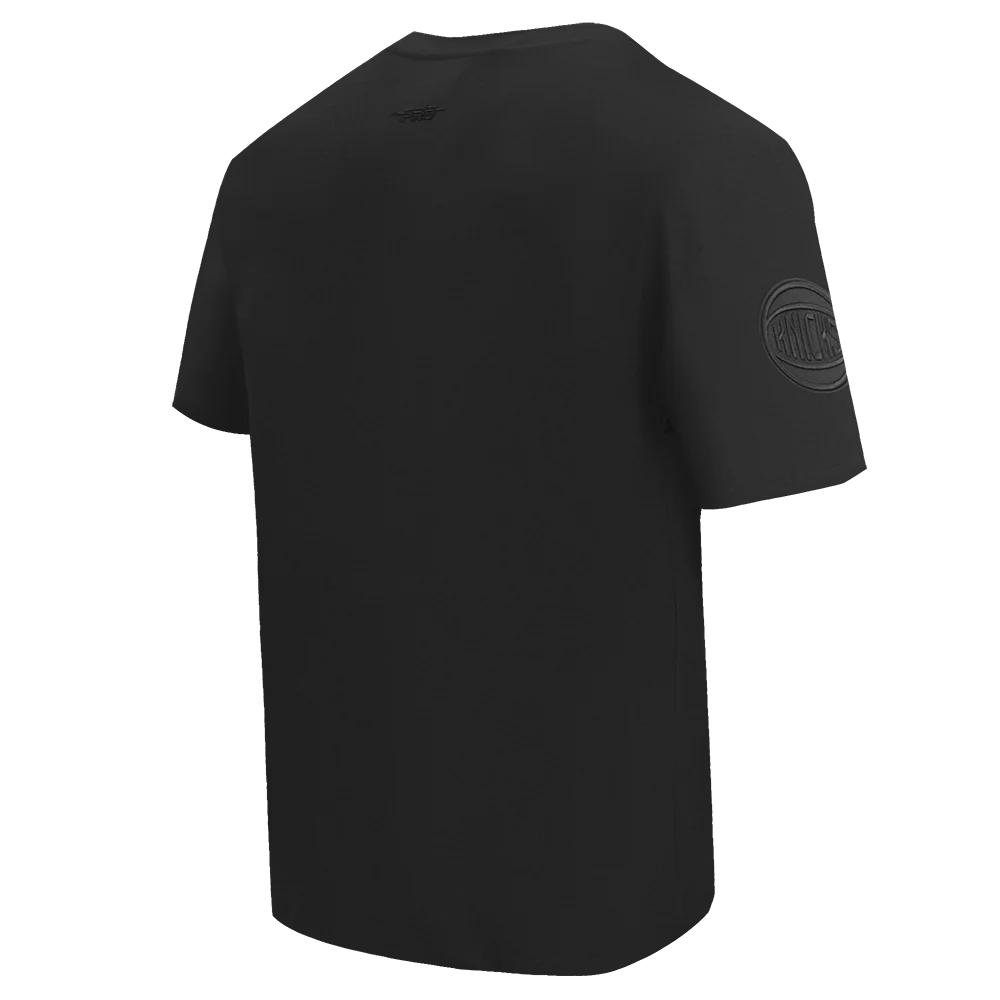 NBA NEW YORK KNICKS NEUTRAL COTTON JERSEY DROP SHOULDER TEE (BLACK) - Image 5