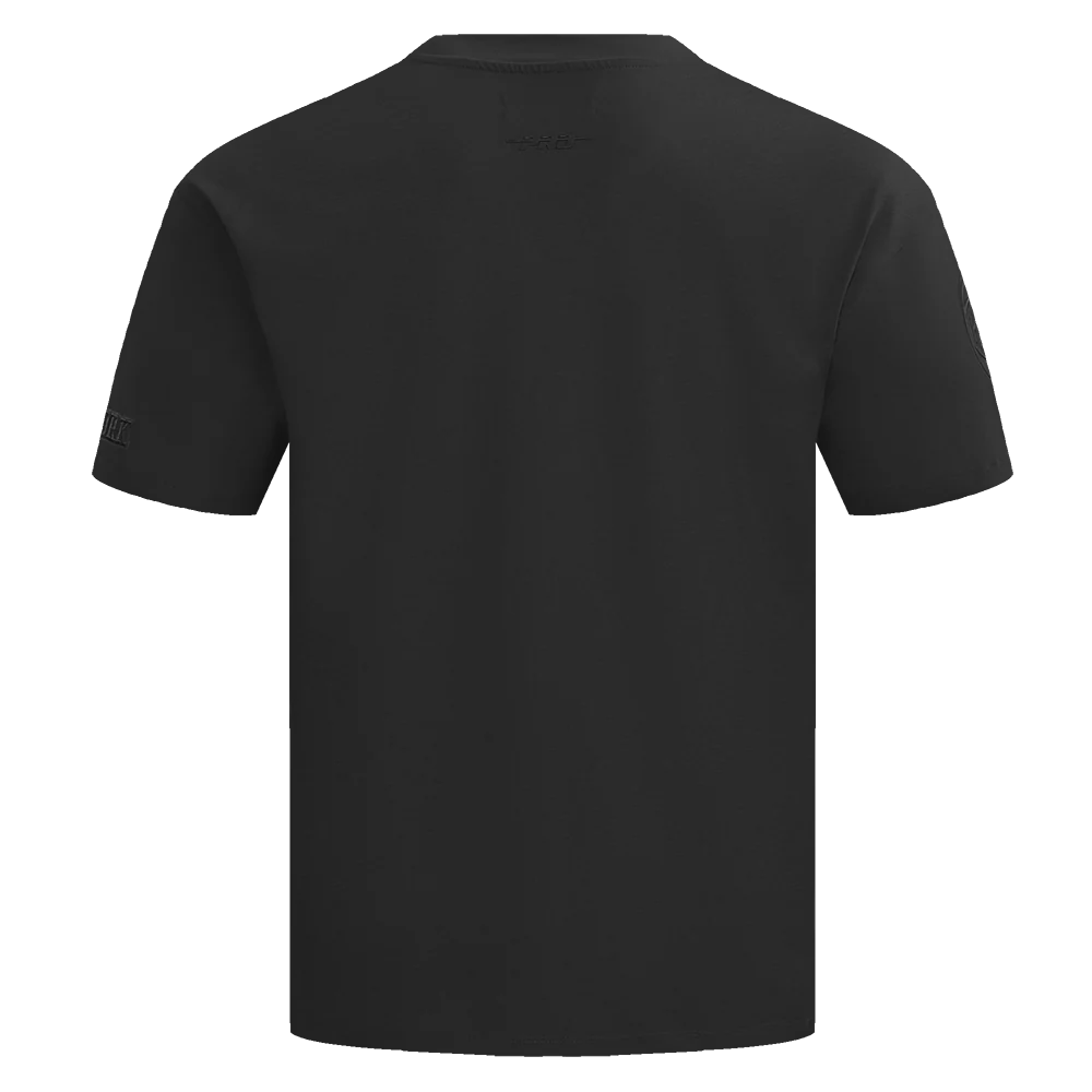 NBA NEW YORK KNICKS NEUTRAL COTTON JERSEY DROP SHOULDER TEE (BLACK) - Image 6