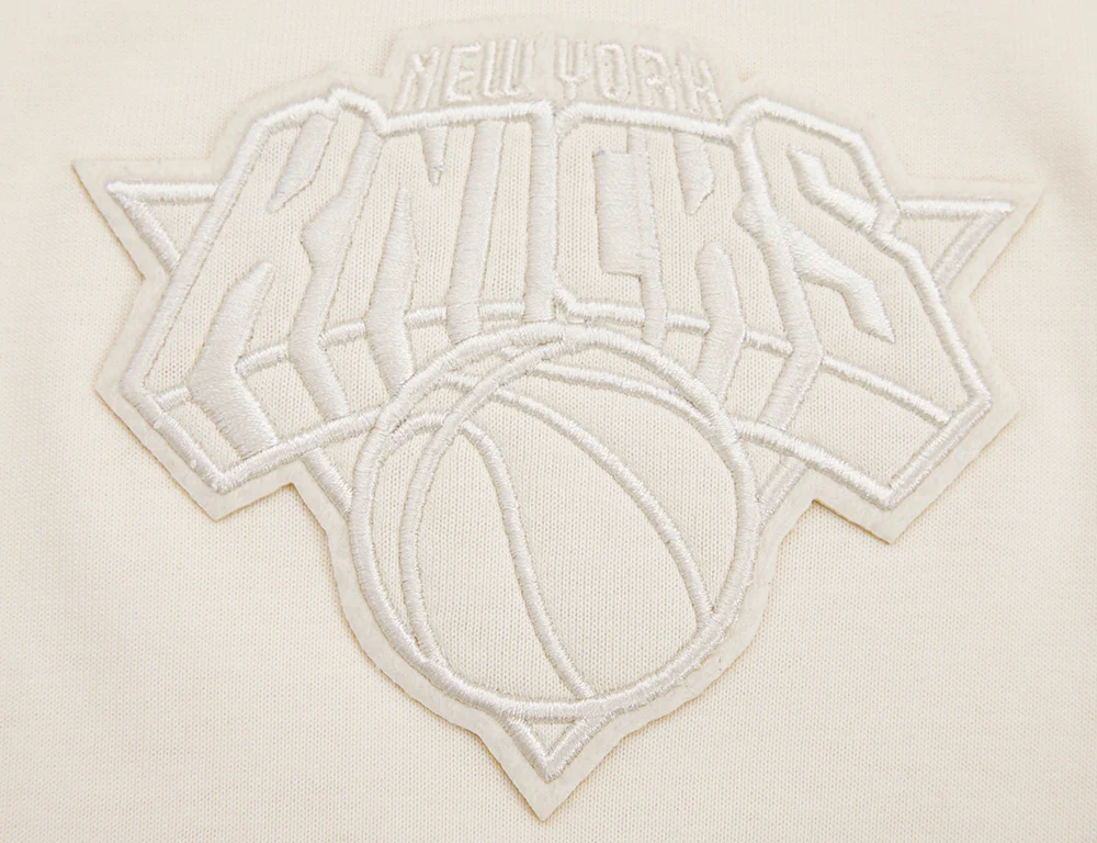 NBA NEW YORK KNICKS NEUTRAL COTTON JERSEY DROP SHOULDER TEE (EGGSHELL) - Image 8