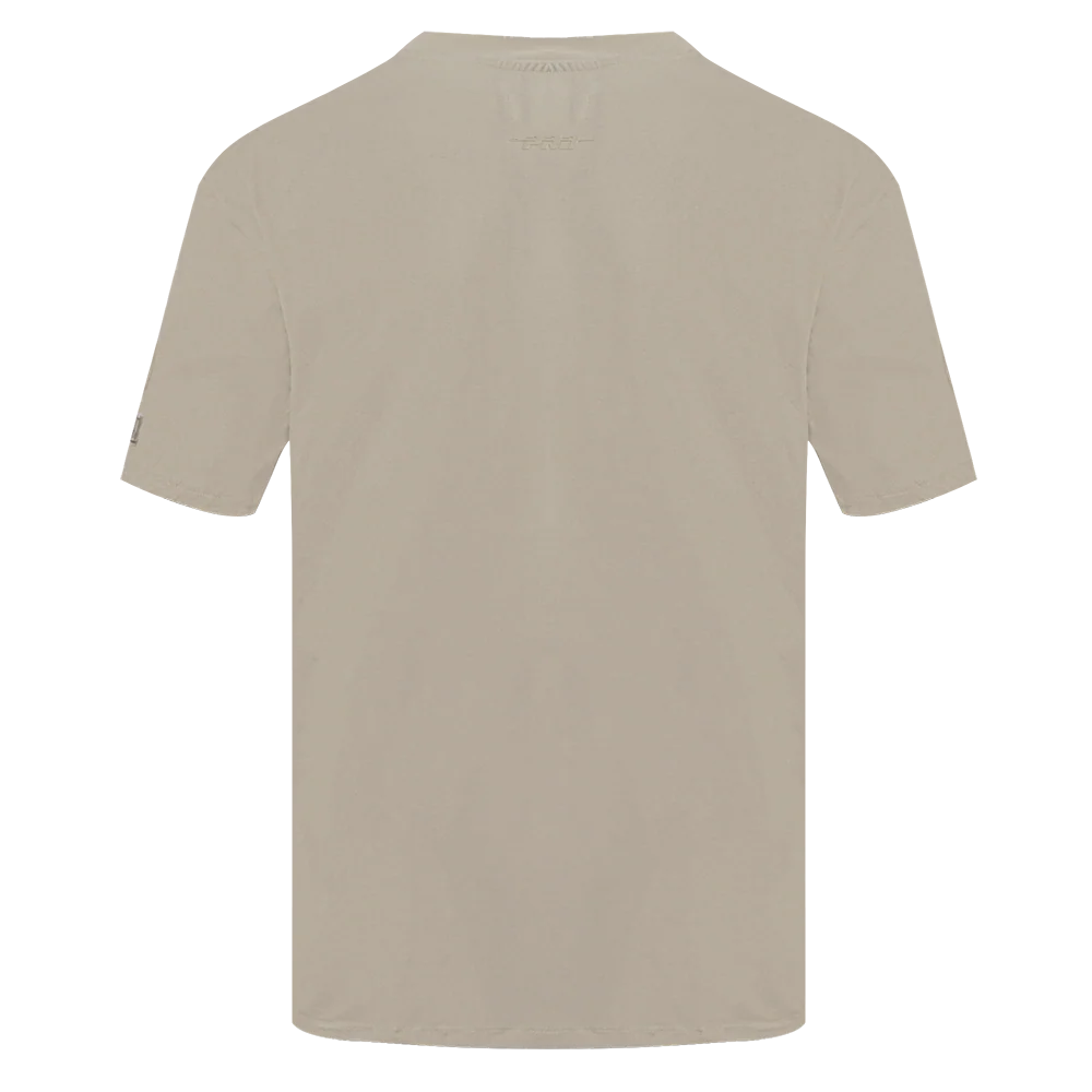 NBA NEW YORK KNICKS NEUTRAL COTTON JERSEY DROP SHOULDER TEE (TAUPE) - Image 4