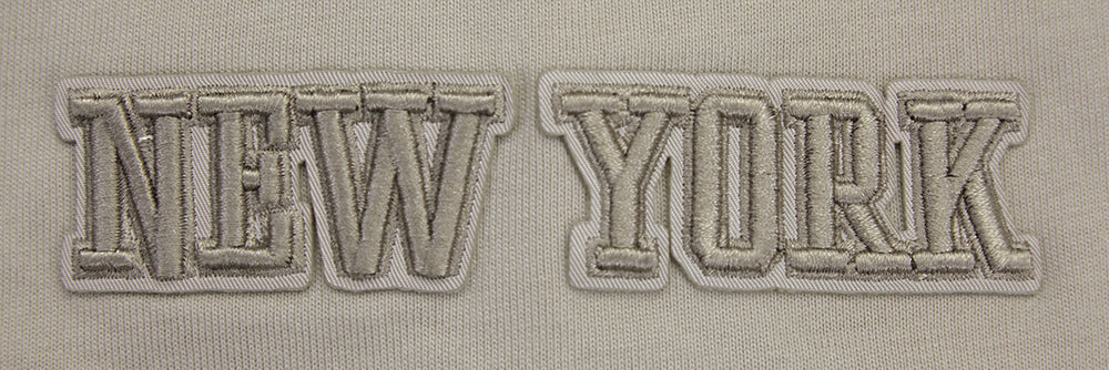 NBA NEW YORK KNICKS NEUTRAL COTTON JERSEY DROP SHOULDER TEE (TAUPE) - Image 5