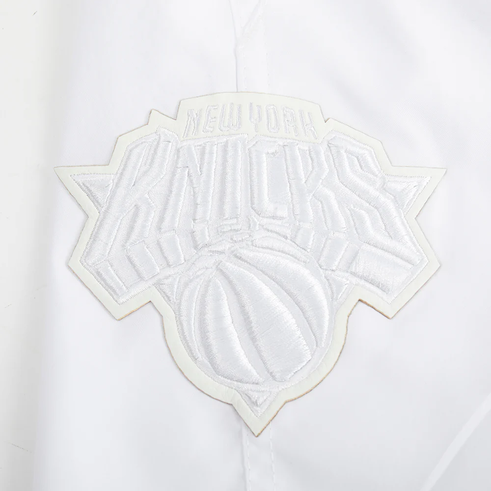 NBA NEW YORK KNICKS WHITE OUT MEN'S WOVEN SHORT (WHITE) - Image 7