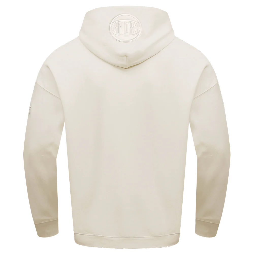 NBA NEW YORK KNICKS NEUTRAL DROP SHOULDER FLEECE PULLOVER HOODIE (EGGSHELL) - Image 11