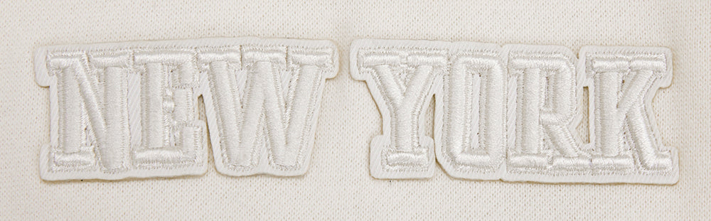 NBA NEW YORK KNICKS NEUTRAL DROP SHOULDER FLEECE PULLOVER HOODIE (EGGSHELL) - Image 5