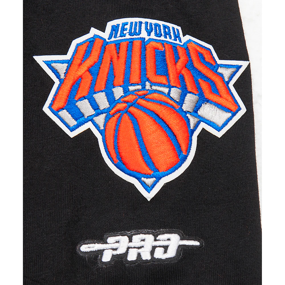 NBA NEW YORK KNICKS CLASSIC BIG BOY'S SS STRIPED RIB TEE (BLACK/ORANGE) - Image 5