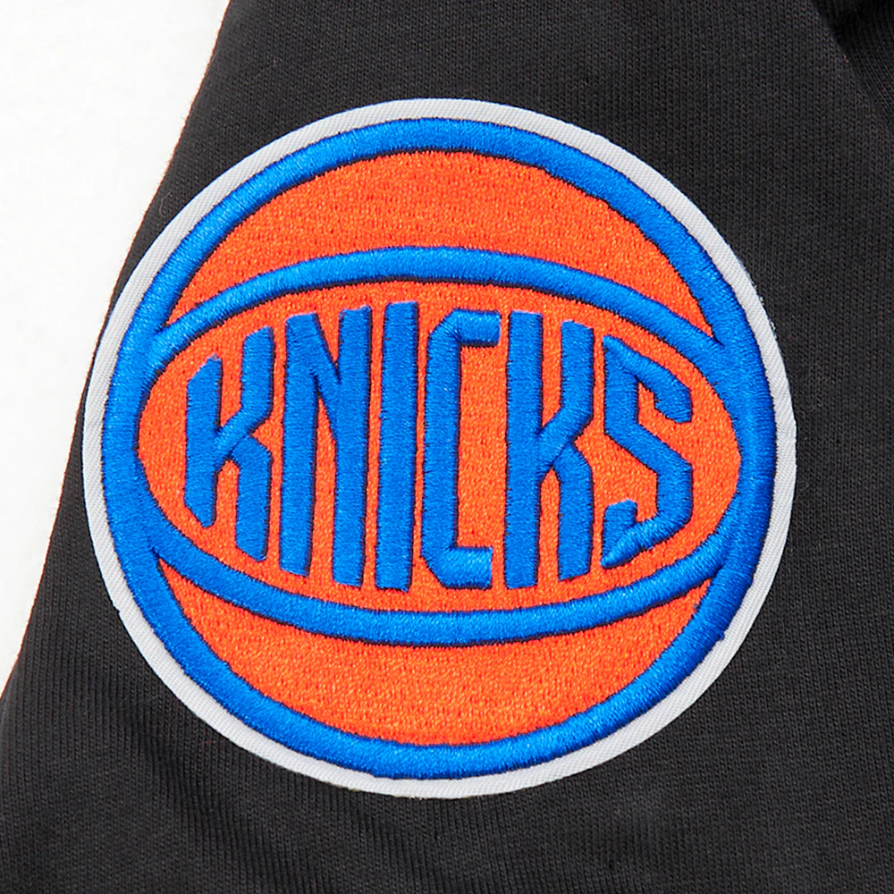 NBA NEW YORK KNICKS CLASSIC BIG BOY'S SS STRIPED RIB TEE (BLACK/ORANGE) - Image 7