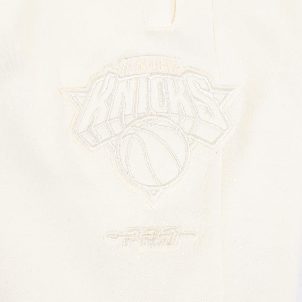 NBA NEW YORK KNICKS NEUTRAL BIG BOYS FLC SWEATPANT (EGGSHELL) - Image 5