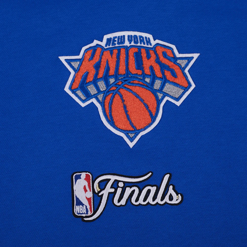 NEW YORK KNICKS 2026 NBA CHAMPIONSHIP WOMEN'S CROPPED PULLOVER HOODIE (ROYAL/ORANGE/ROYAL) - Image 8