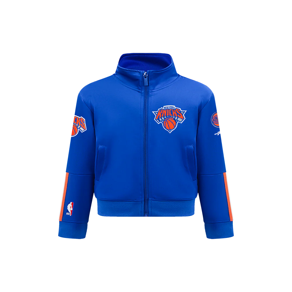 NBA NEW YORK KNICKS CLASSIC LITTLE BOYS TRACK JACKET (ROYAL BLUE/ORANGE)