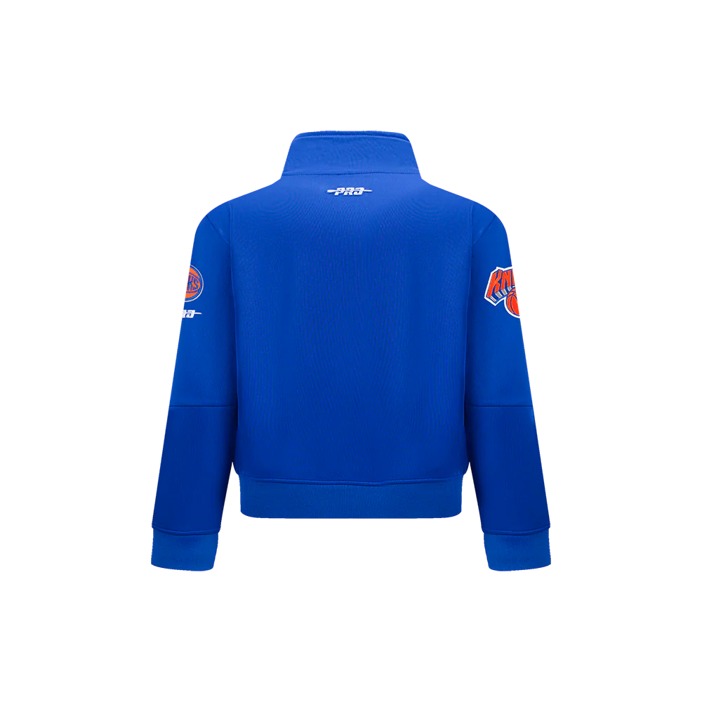 NBA NEW YORK KNICKS CLASSIC LITTLE BOYS TRACK JACKET (ROYAL BLUE/ORANGE) - Image 3