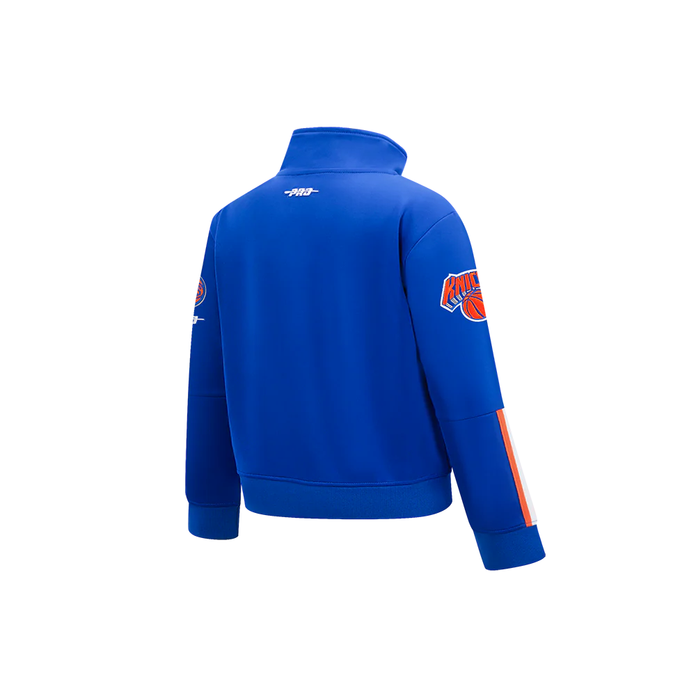 NBA NEW YORK KNICKS CLASSIC LITTLE BOYS TRACK JACKET (ROYAL BLUE/ORANGE) - Image 4