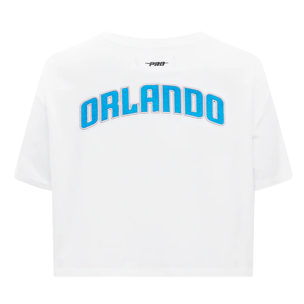 NBA ORLANDO MAGIC CLASSIC WOMEN'S BOXY TEE (WHITE) - Image 5
