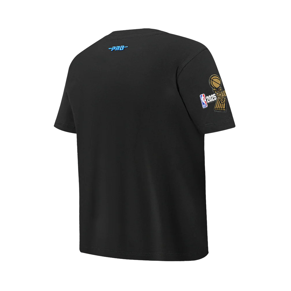OKLAHOMA CITY THUNDER NBA FINALS 2025 BIG BOY'S SS TEE (BLACK) - Image 4