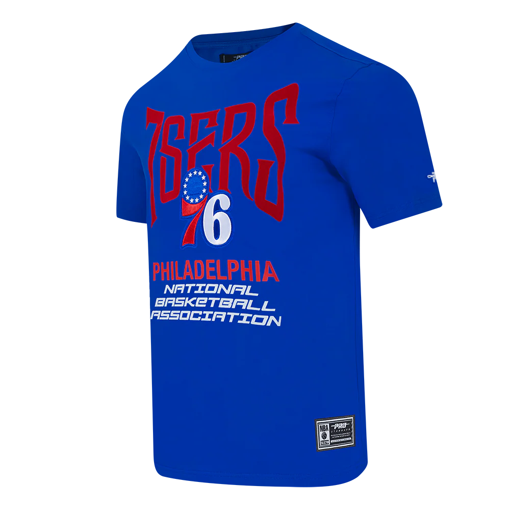 NBA PHILADELPHIA 76ERS CITY TOUR 2.0 MEN'S CJ DROP SHOULDER TEE (ROYAL BLUE) - Image 2