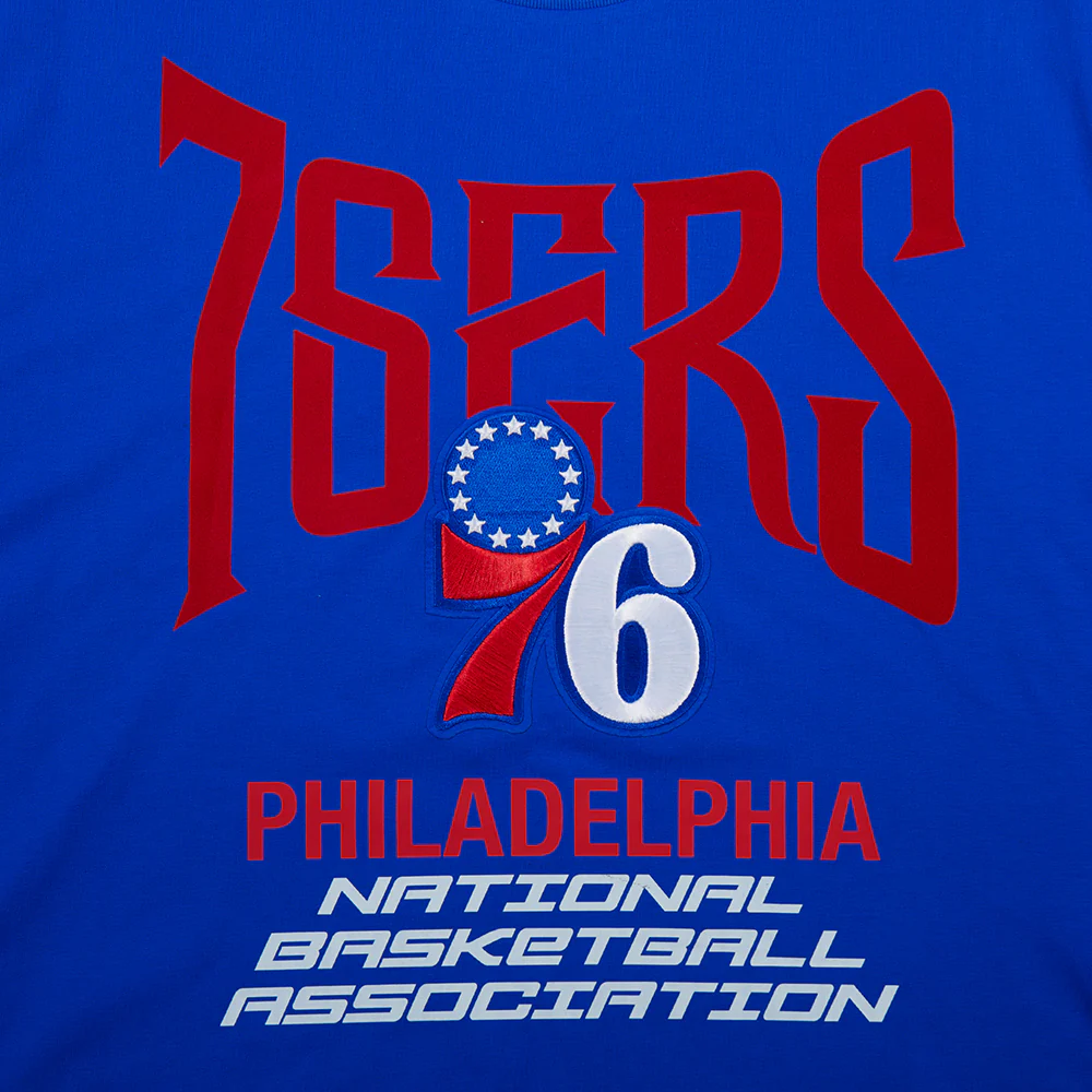 NBA PHILADELPHIA 76ERS CITY TOUR 2.0 MEN'S CJ DROP SHOULDER TEE (ROYAL BLUE) - Image 6
