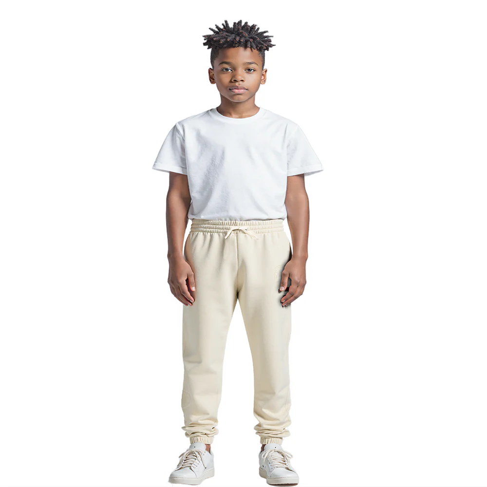 NBA PHILADELPHIA 76ERS NEUTRAL LITTLE BOYS FLC SWEATPANT (EGGSHELL) - Image 3
