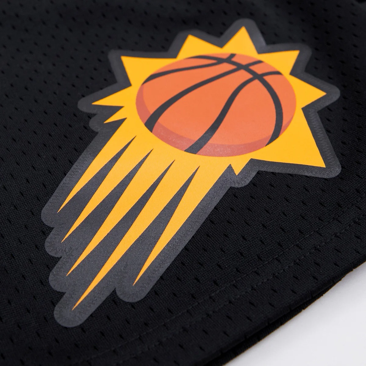 NBA PHOENIX SUNS LOGO MEN'S MESH SHORT (BLACK) - Image 5