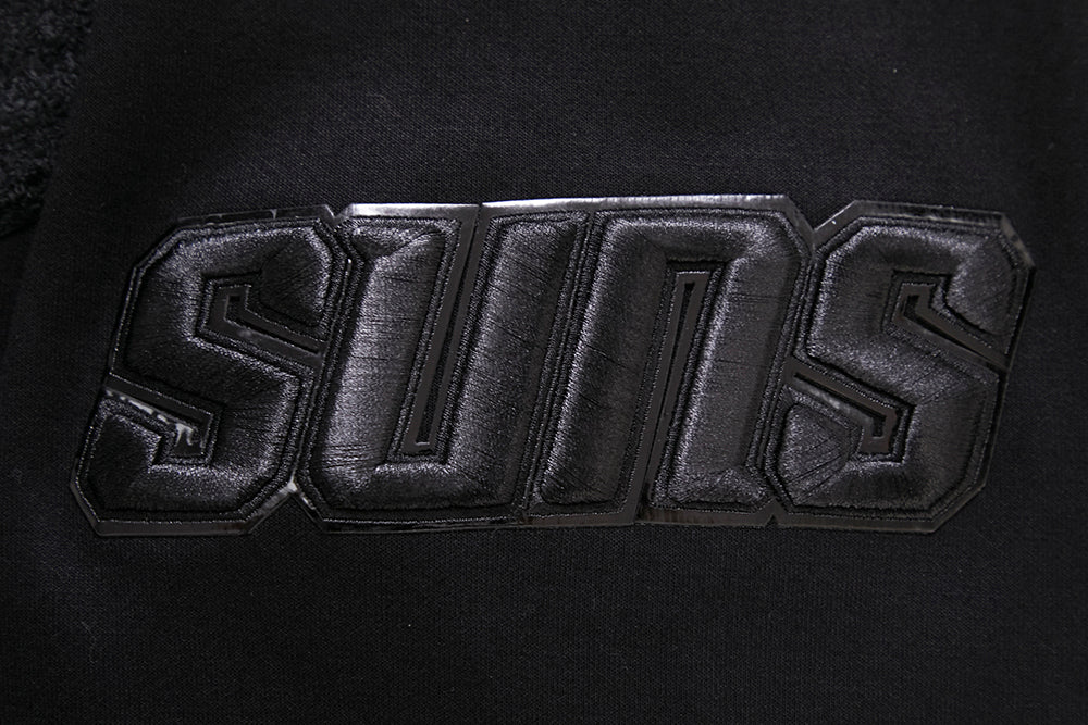 NBA PHOENIX SUNS TRIPLE BLACK LOGO MEN'S PULLOVER HOODIE (TRIPLE BLACK) - Image 8